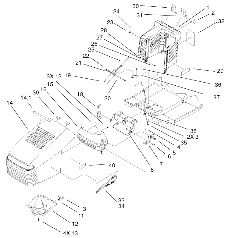 Hood & Tower Assembly