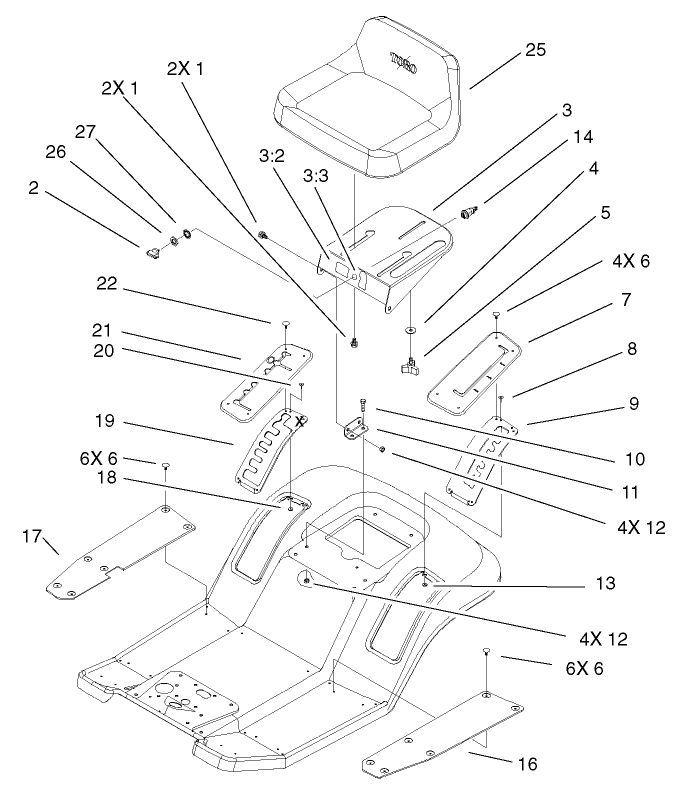 Rear Body & Seat Assembly