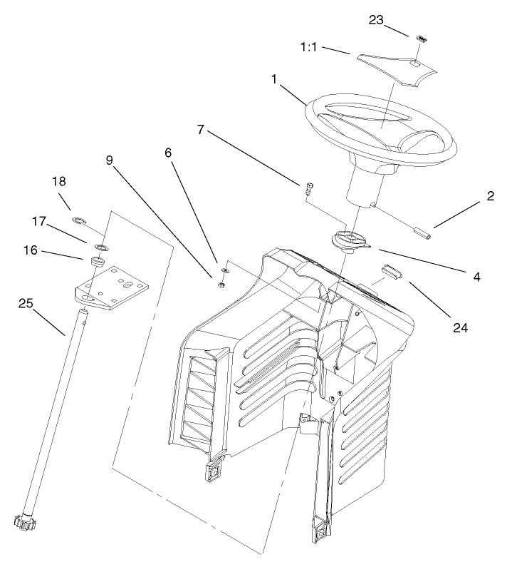 Fixed Steering Assembly