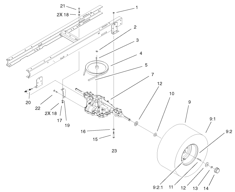 5 Speed Transaxle Assembly