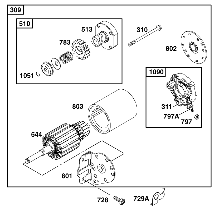 Engine Briggs & Stratton Model 28q777-0690-E1