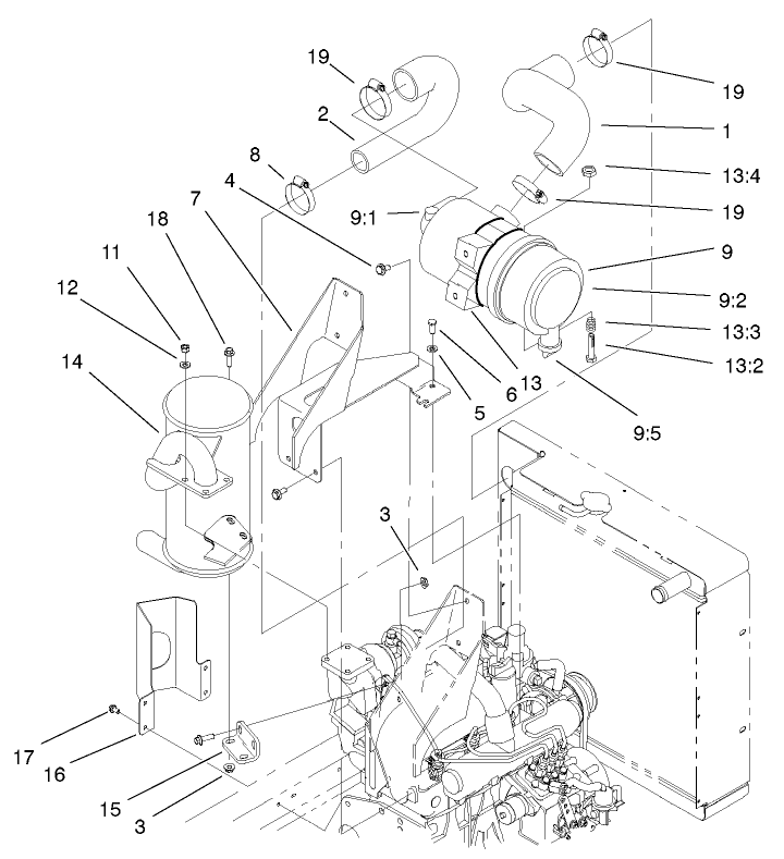 Air Cleaner And Muffler Assembly