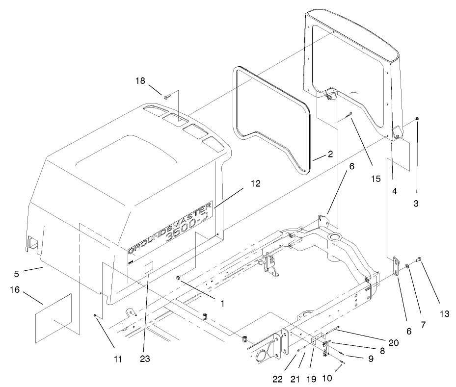 Hood-Screen Assembly