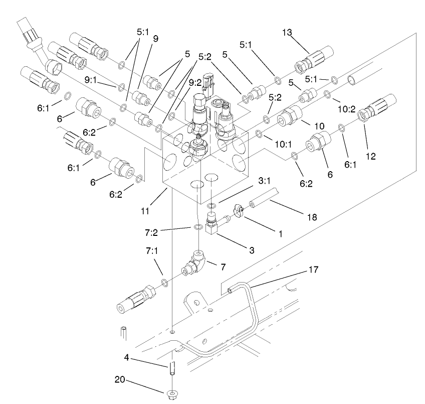 Manifold Block Installation Assembly