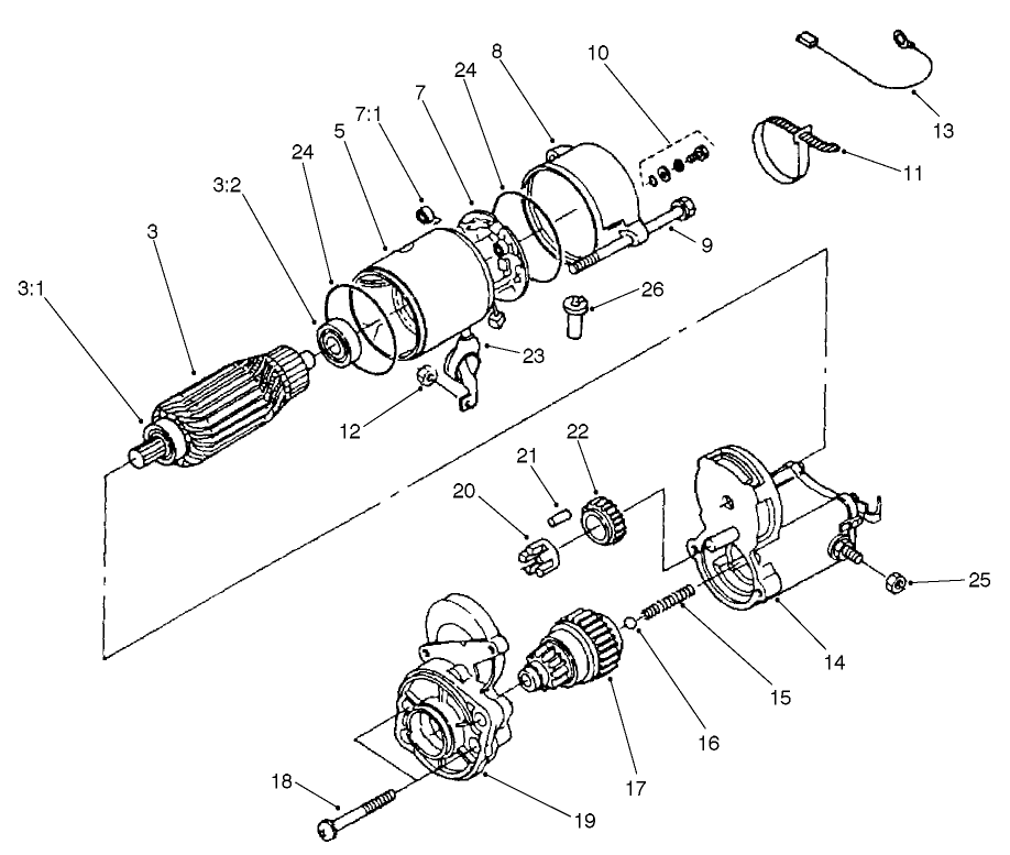 Starter Assembly No. 98-9705