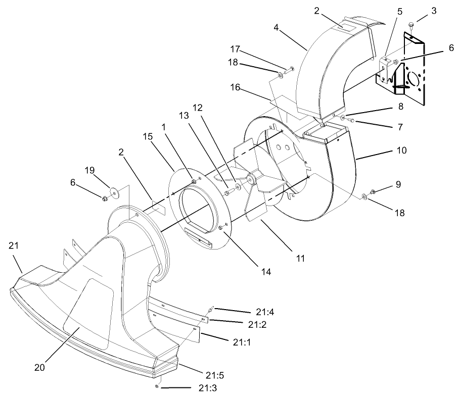 Snout And Blower Assembly