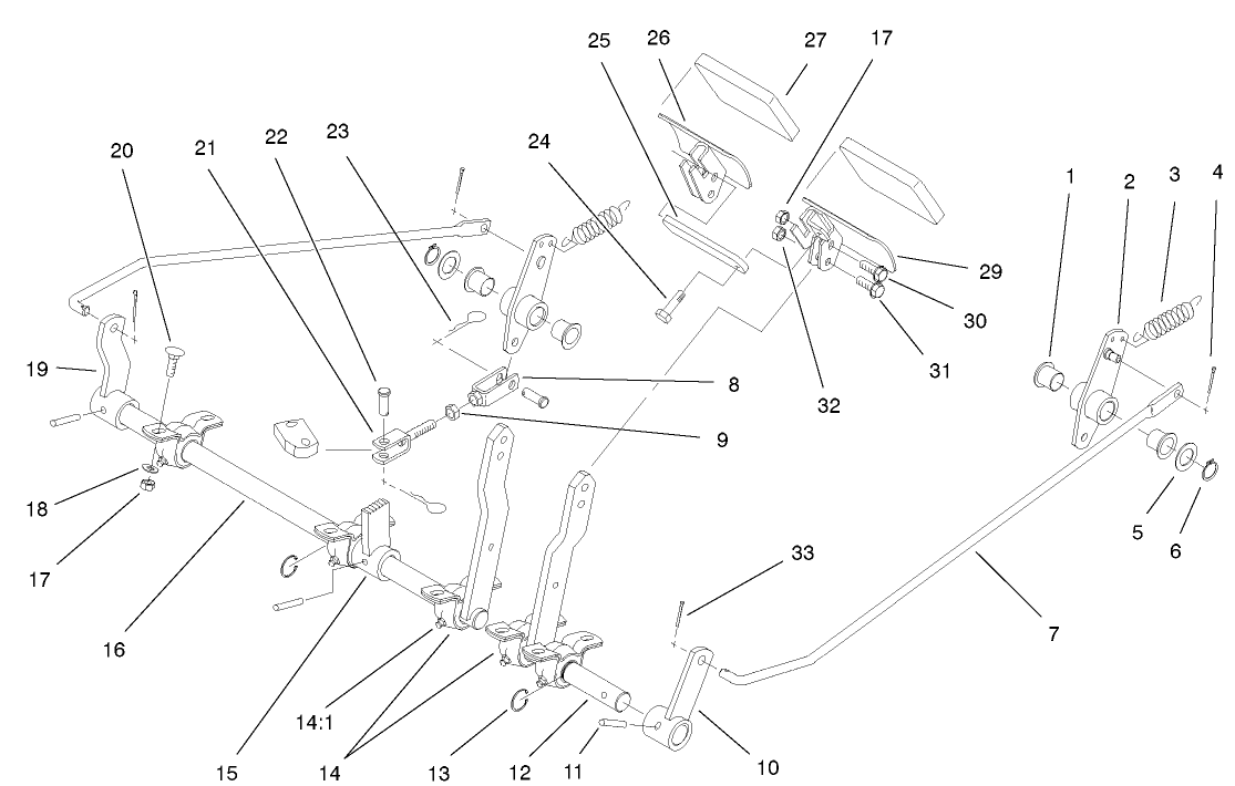 Brake Pedals And Linkage Assembly