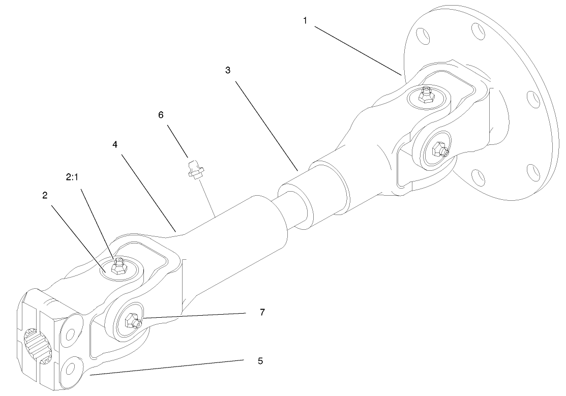 Engine Drive Shaft Assembly No. 100-1353