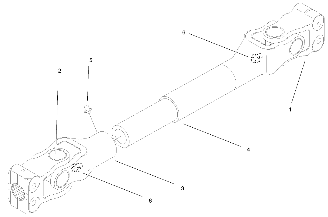 4wd Drive Shaft Assembly No. 93-5042