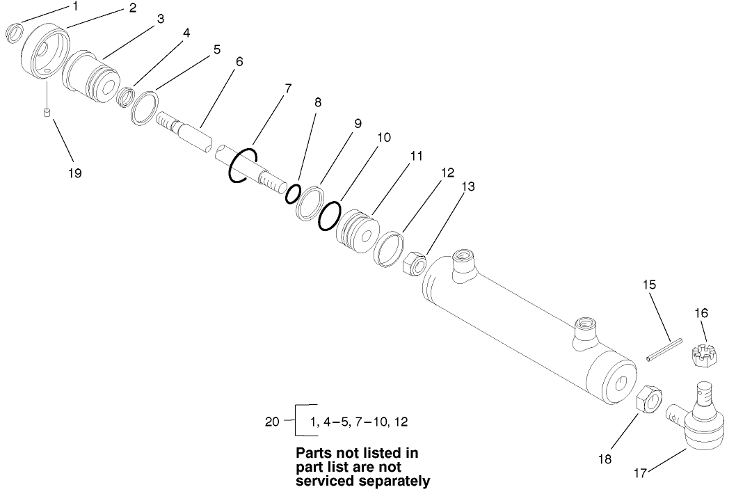 Steering Cylinder Assembly No. 93-5962