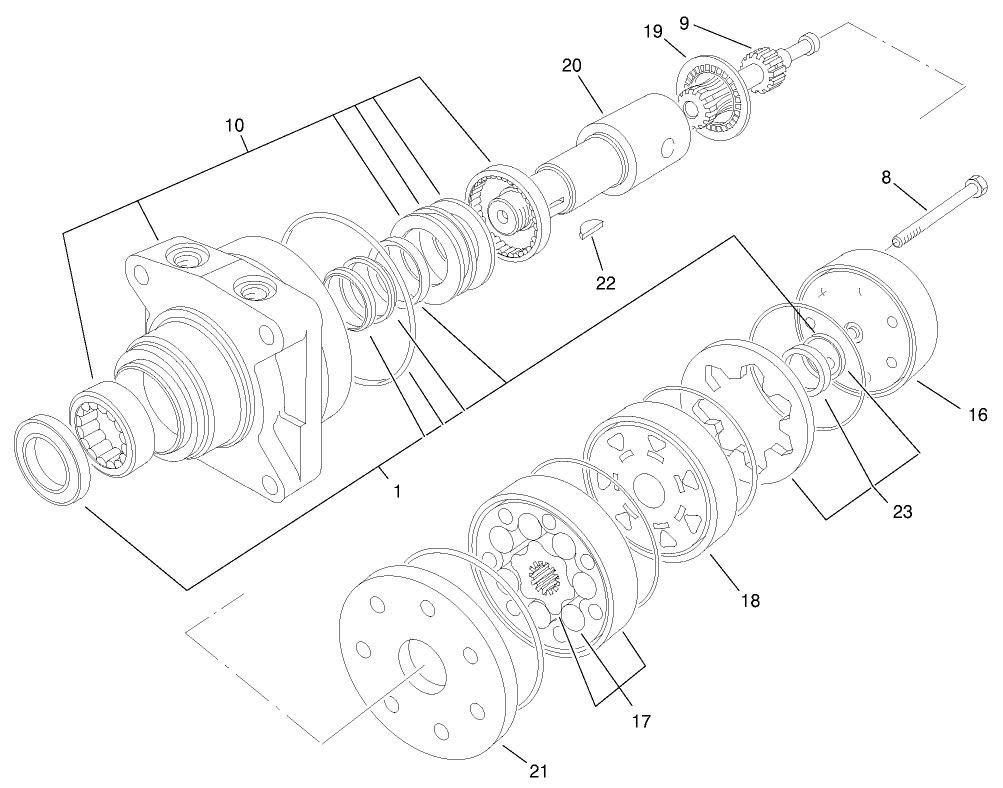 Hydraulic Motor Assembly No. 75-9990