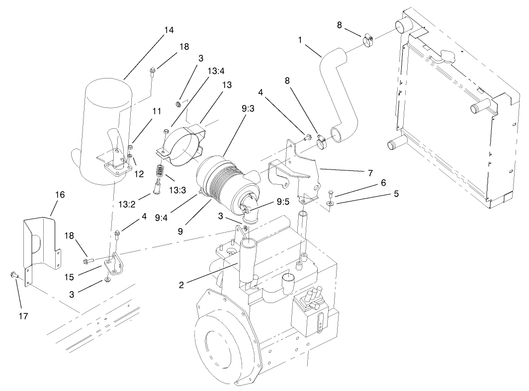 Air Cleaner And Muffler Assembly