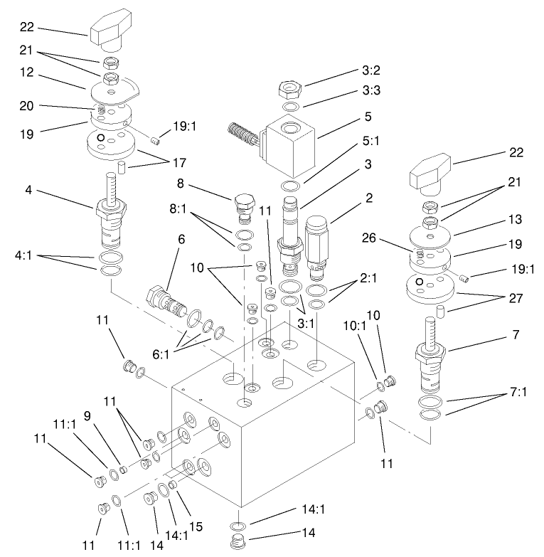 Hydraulic Manifold Assembly No. 95-8675