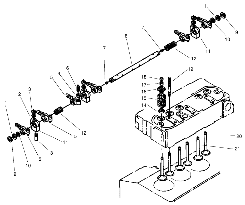 Valve and Rocker Arm Assembly