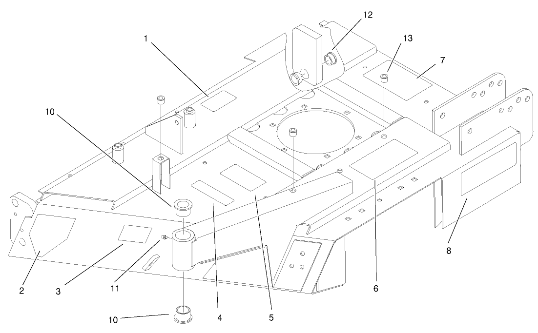 Left Hand Deck Wing Assembly No. 105-3663