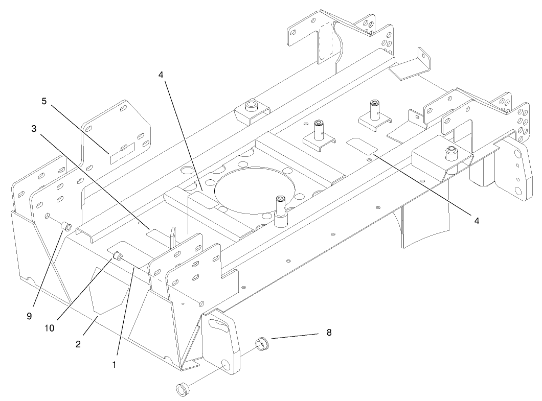 Center Deck Assembly No. 105-3664
