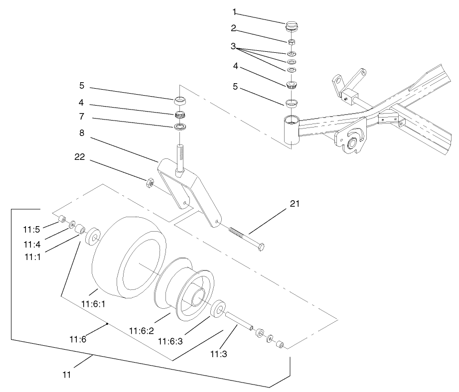 Caster And Wheel Assembly