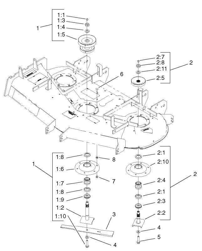 Deck And Pulleys Assembly