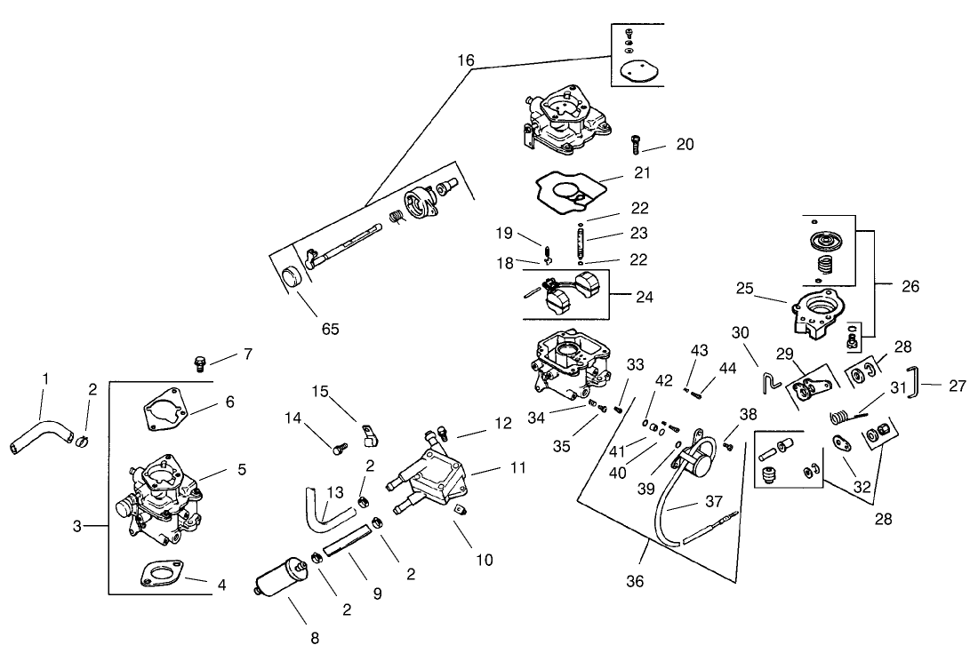 Fuel System Assembly (continued)(engine: Kohler Ch25s Ps-68606)
