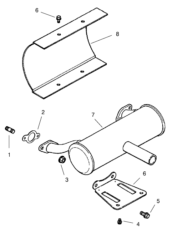 Exhaust Assembly (engine: Kohler Ch25s Ps-68606)