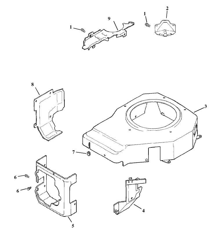 Blower Housing And Baffles Assembly Kohler Model Cv15t-41604