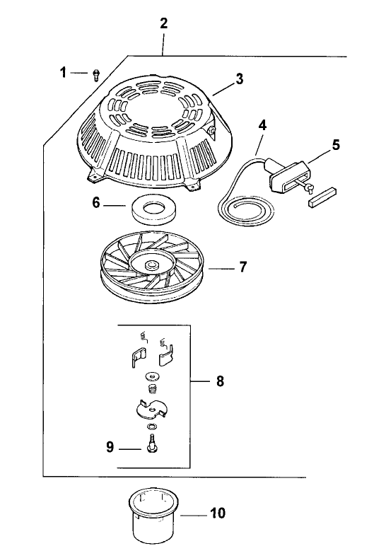 Starter Assembly Kohler Model Cv15t-41604