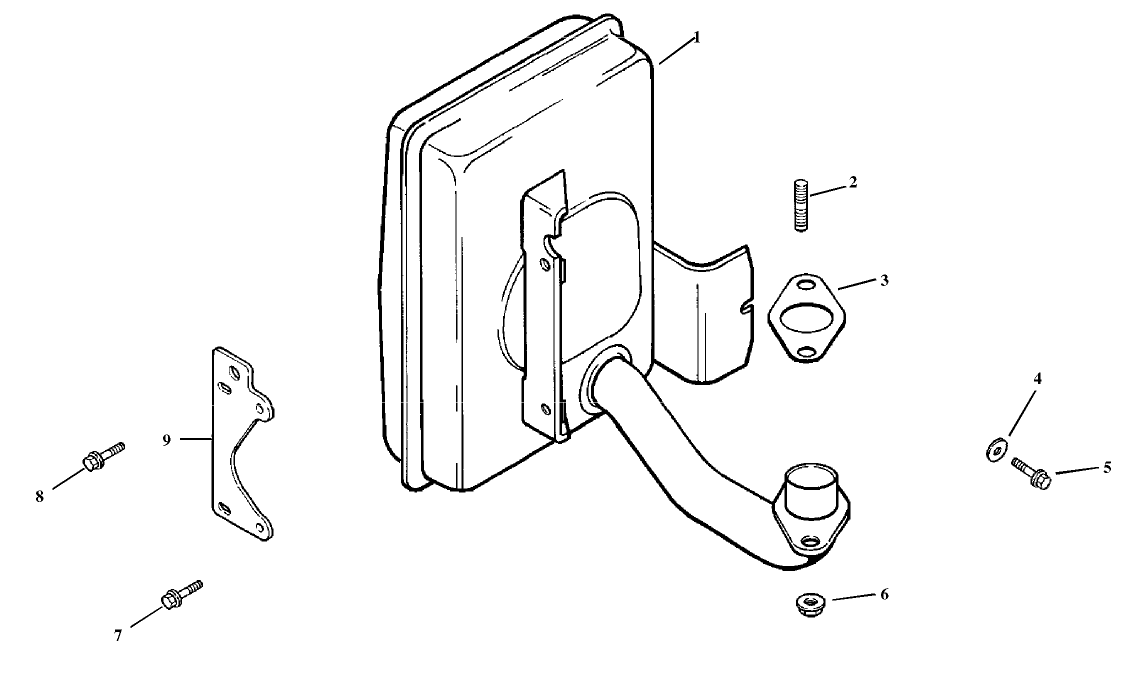 Exhaust Assembly Kohler Model Cv15t-41604
