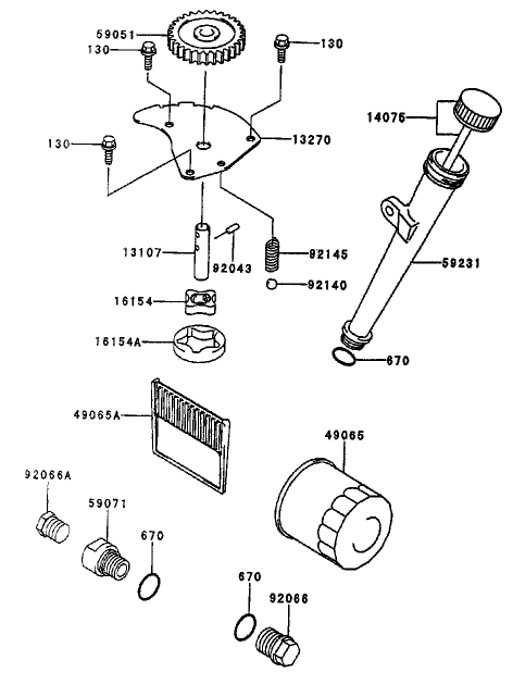 Lubrication-Equipment Assembly Kawasaki Fh451v-As08
