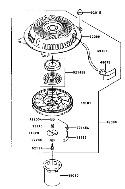 Starter-Kawasaki Fh451v-As08