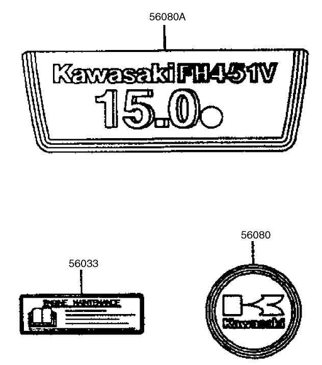 Decal-Kawasaki Fh451v-As08