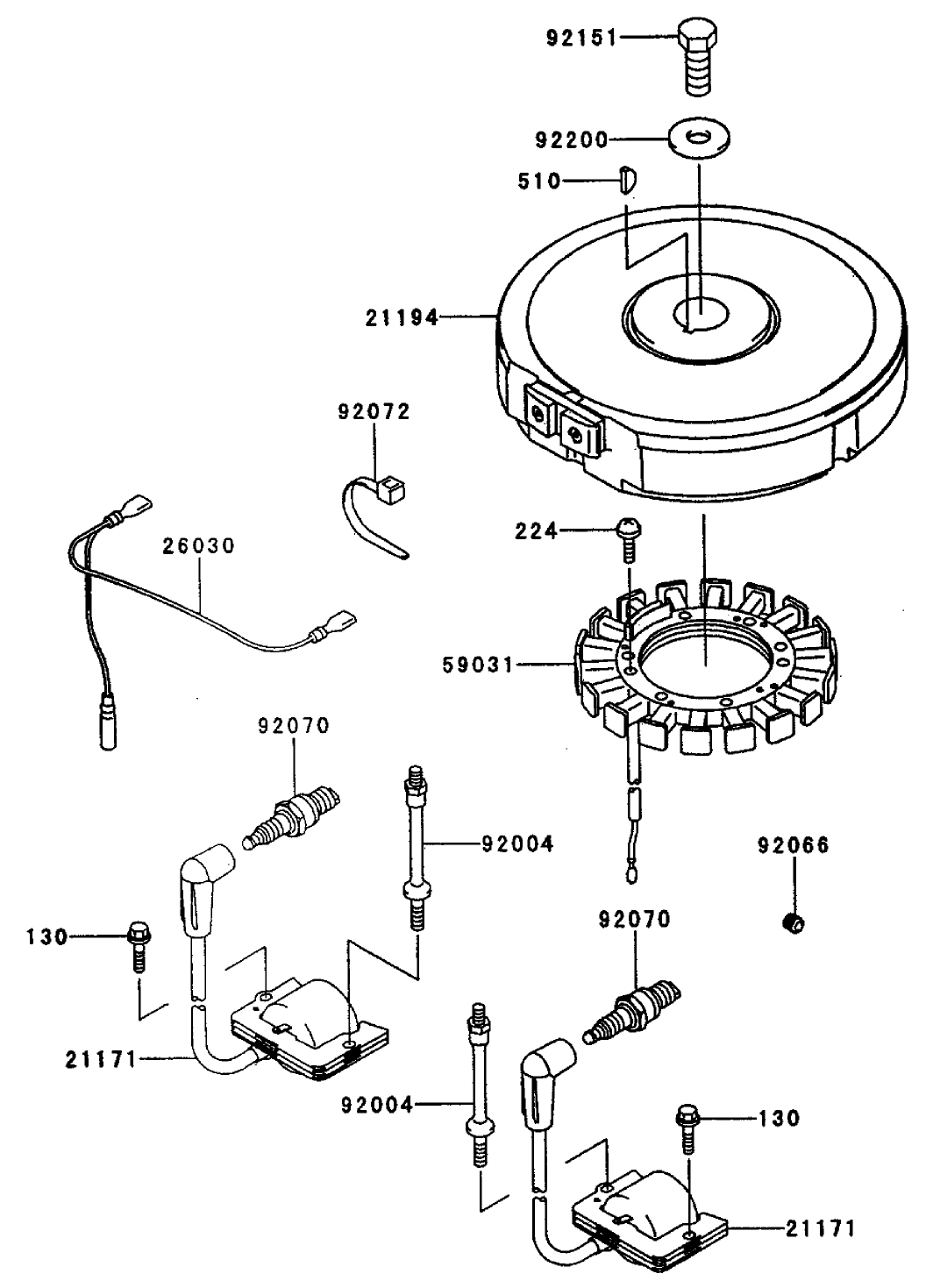 Electric-Equipment Assembly Kawasaki Fh451v-As08