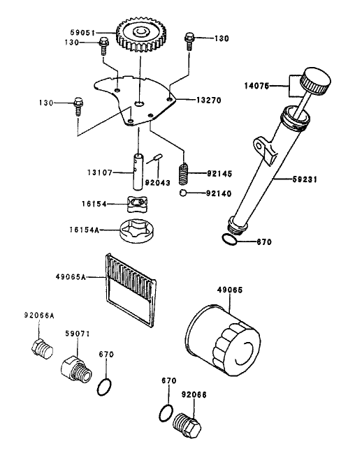 Lubrication-Equipment Assembly Kawasaki Fh451v-As08
