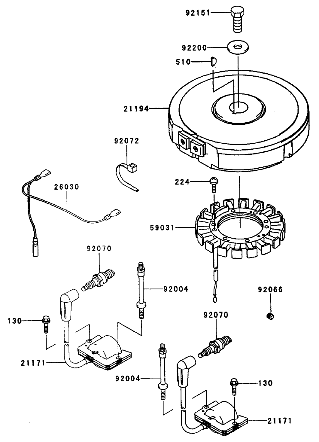 Electric-Equipment Assembly Kawasaki Fh451v-As08