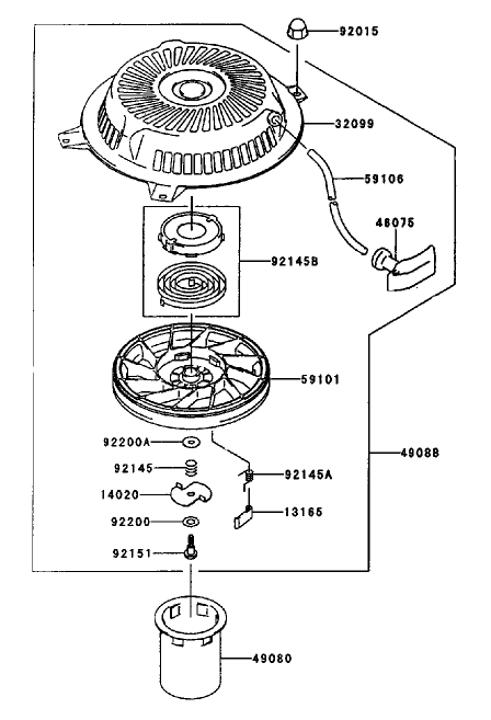 Starter-Kawasaki Fh451v-As08