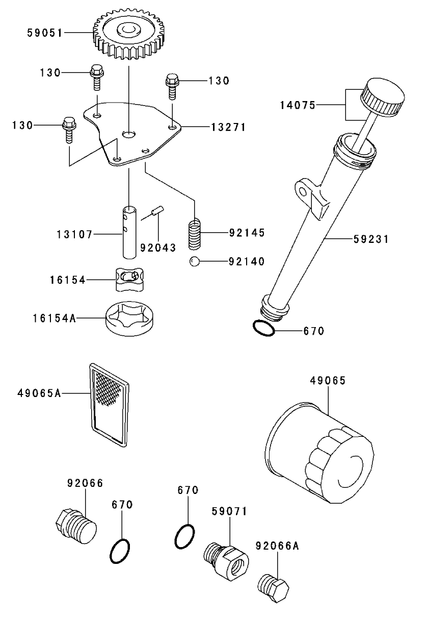 Lubrication Equipment Kawasaki Fh500v-As30