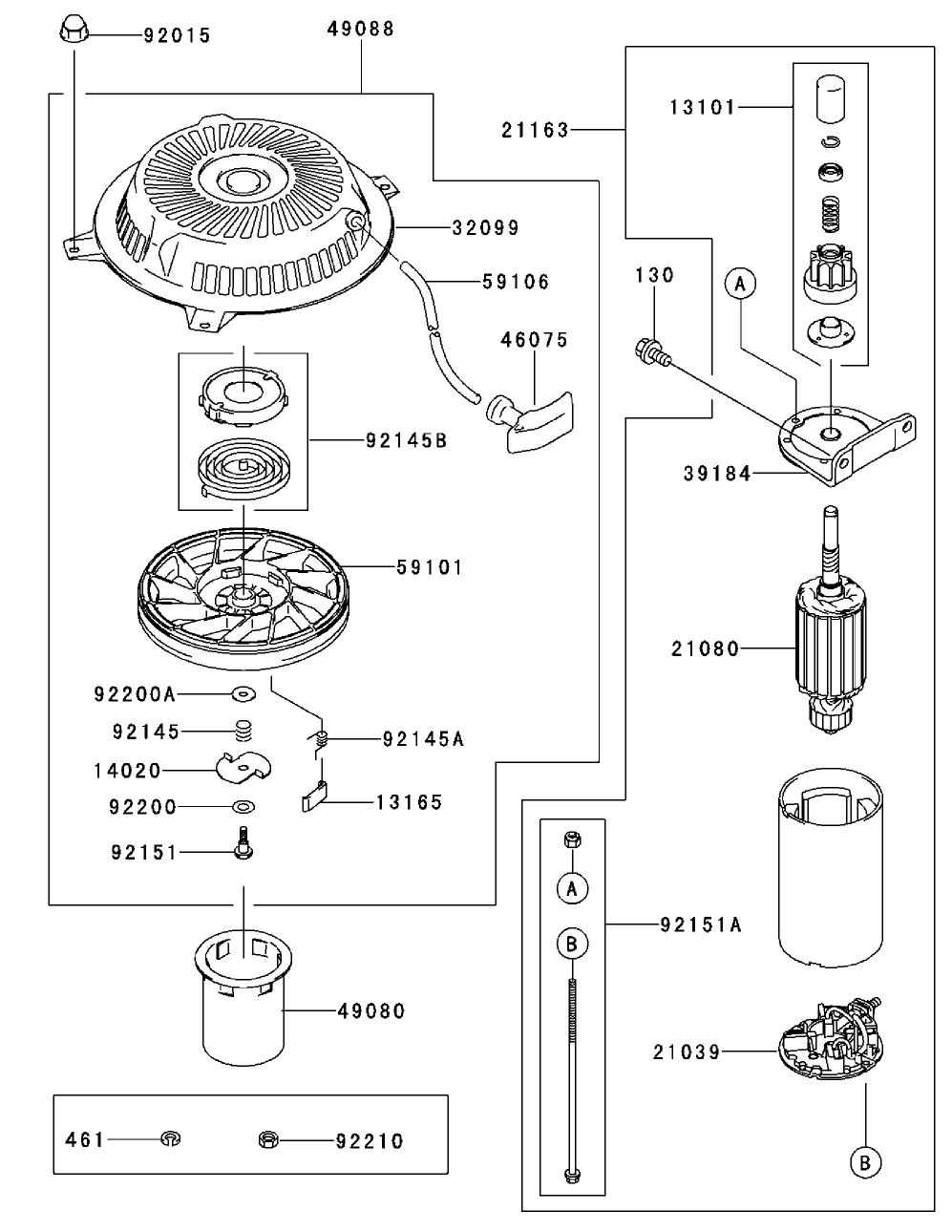 Starter Kawasaki Fh500v-As30