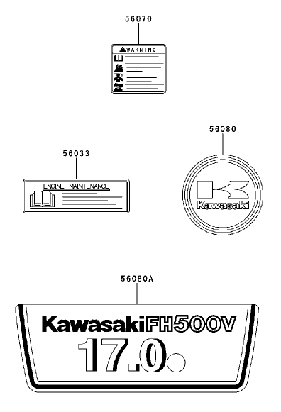 Label Kawasaki Fh500v-As30