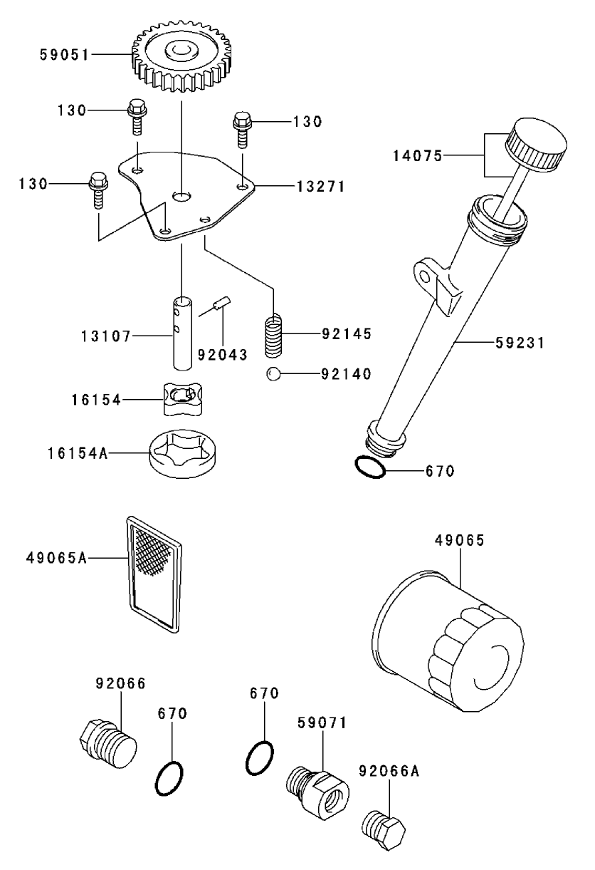 Lubrication Equipment Kawasaki Fh500v-As30