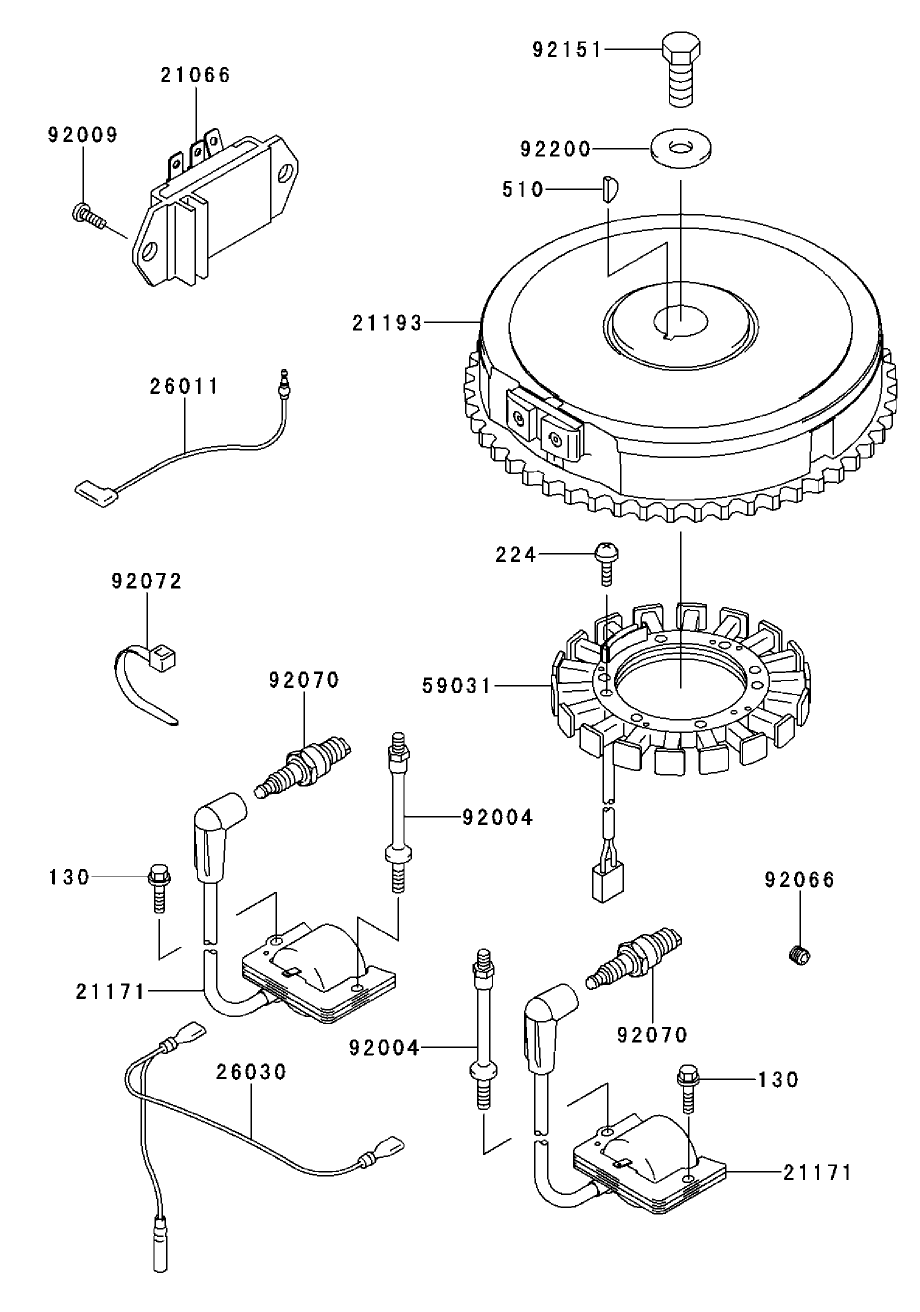 Electrical Equipment Kawasaki Fh500v-As30