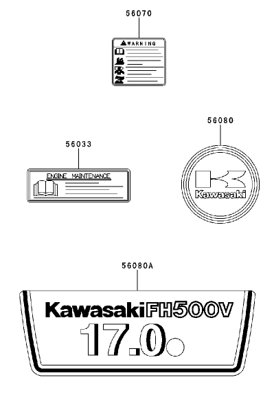 Label Kawasaki Fh500v-As30