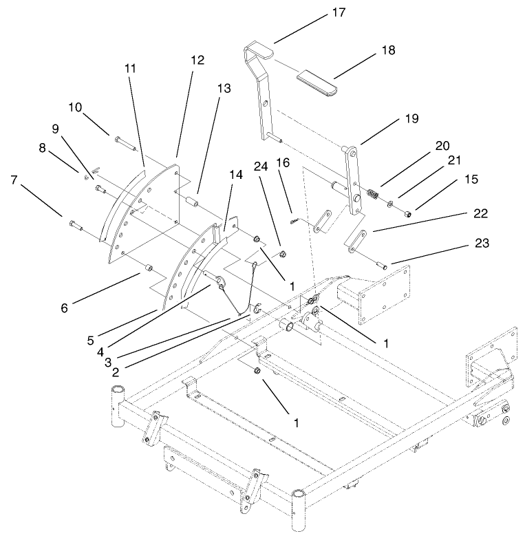 Height-of-Cut Handle and Plate Assembly