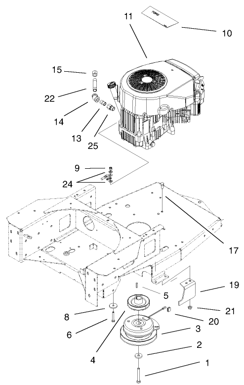 Engine and Clutch Assembly