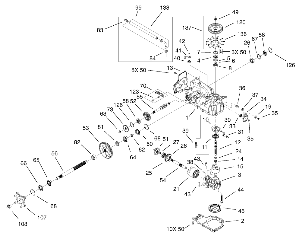 RH Hydro Transaxle Assembly No. 100-7360