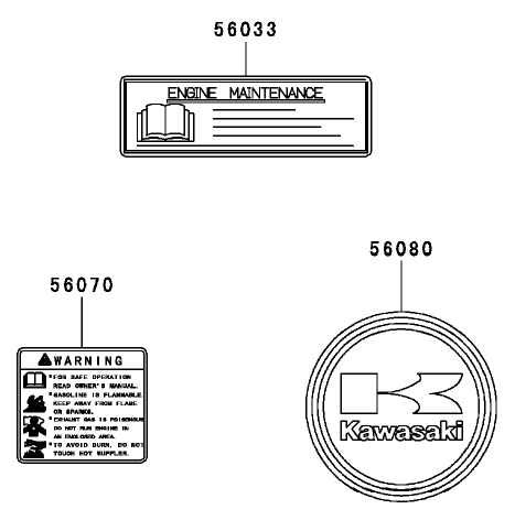 Label Assembly  Kawasaki FH 531V-AS07