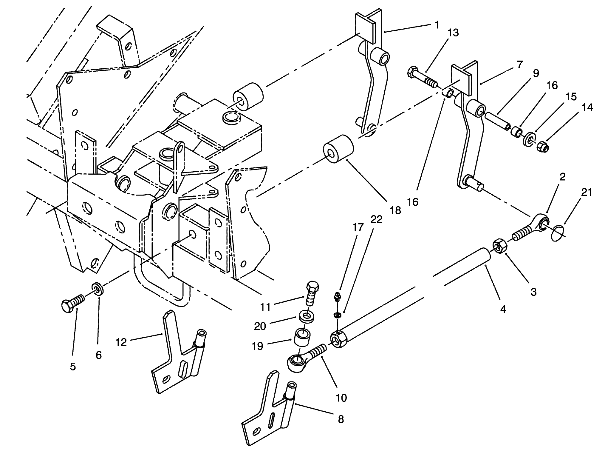 Front Suspension (Fixed Cutting Unit Model 02100)