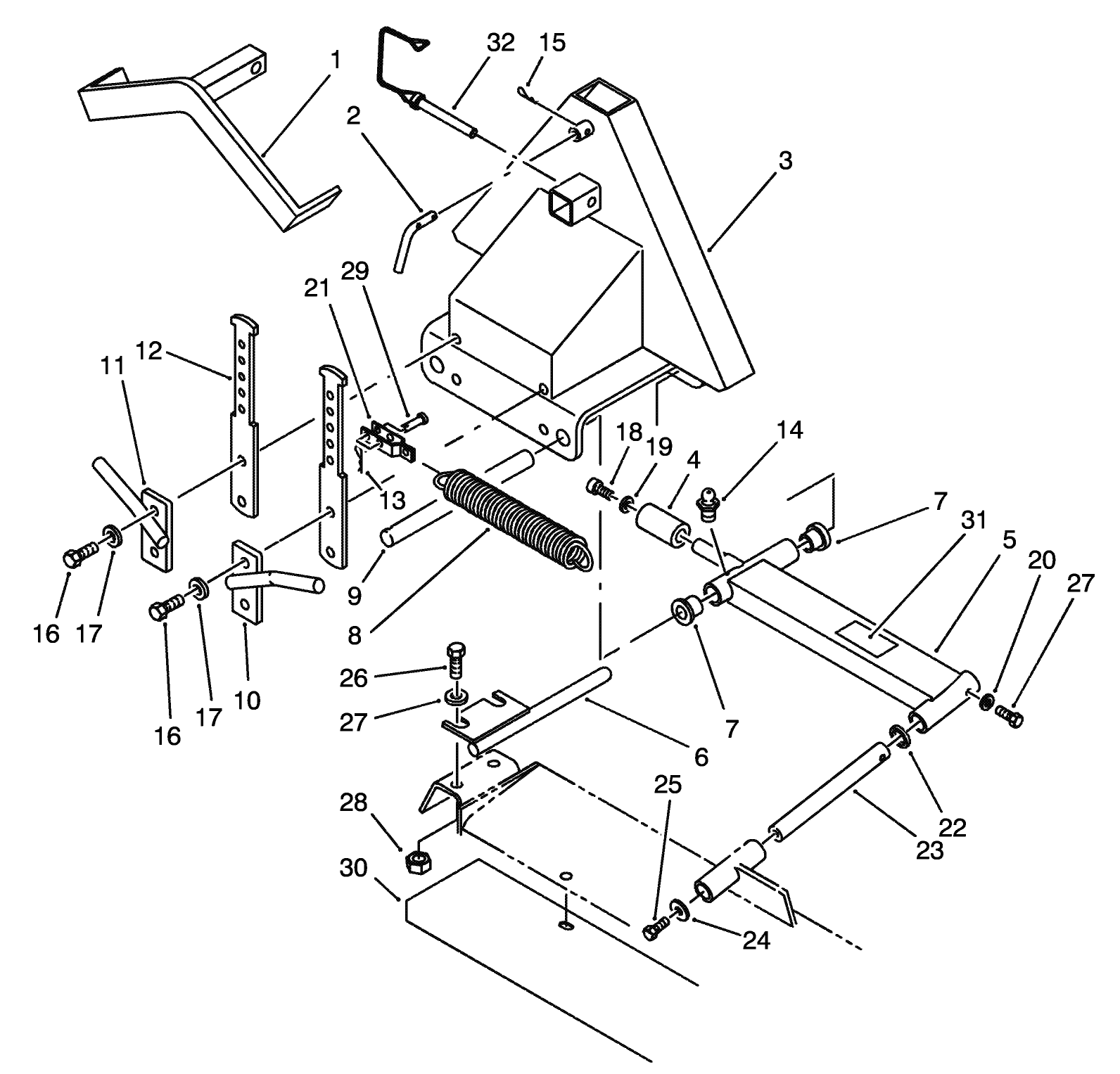 Front Lift (Fixed Cutting Unit Model 02100)
