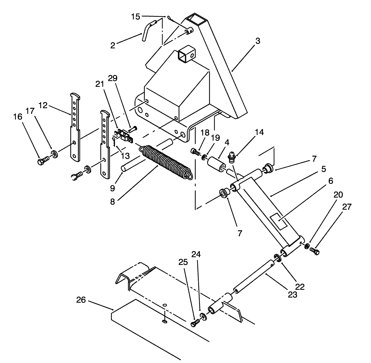 Front Lift (Floating Cutting Unit Model 02101)