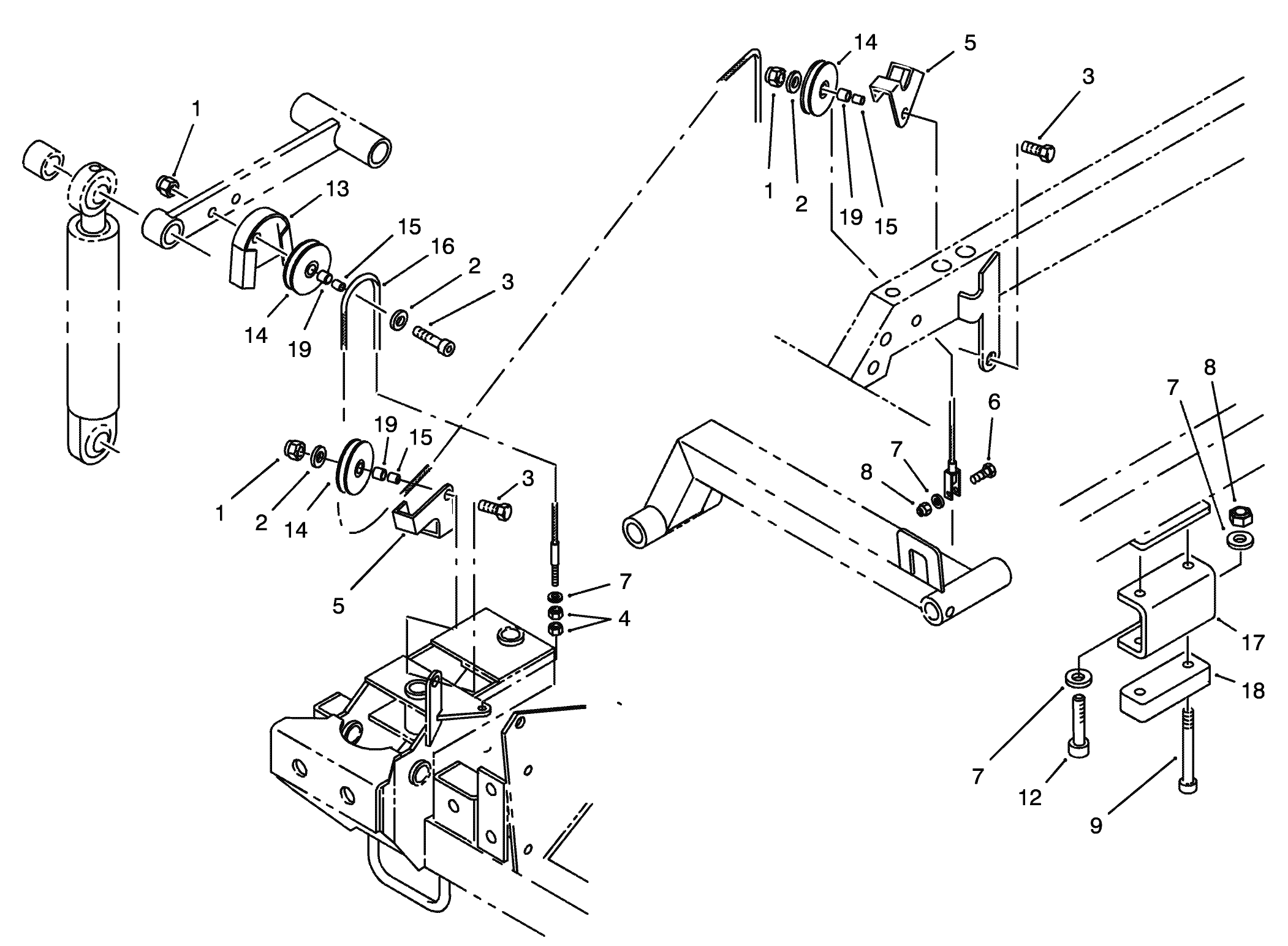 Lift Cable and Pulley Assembly