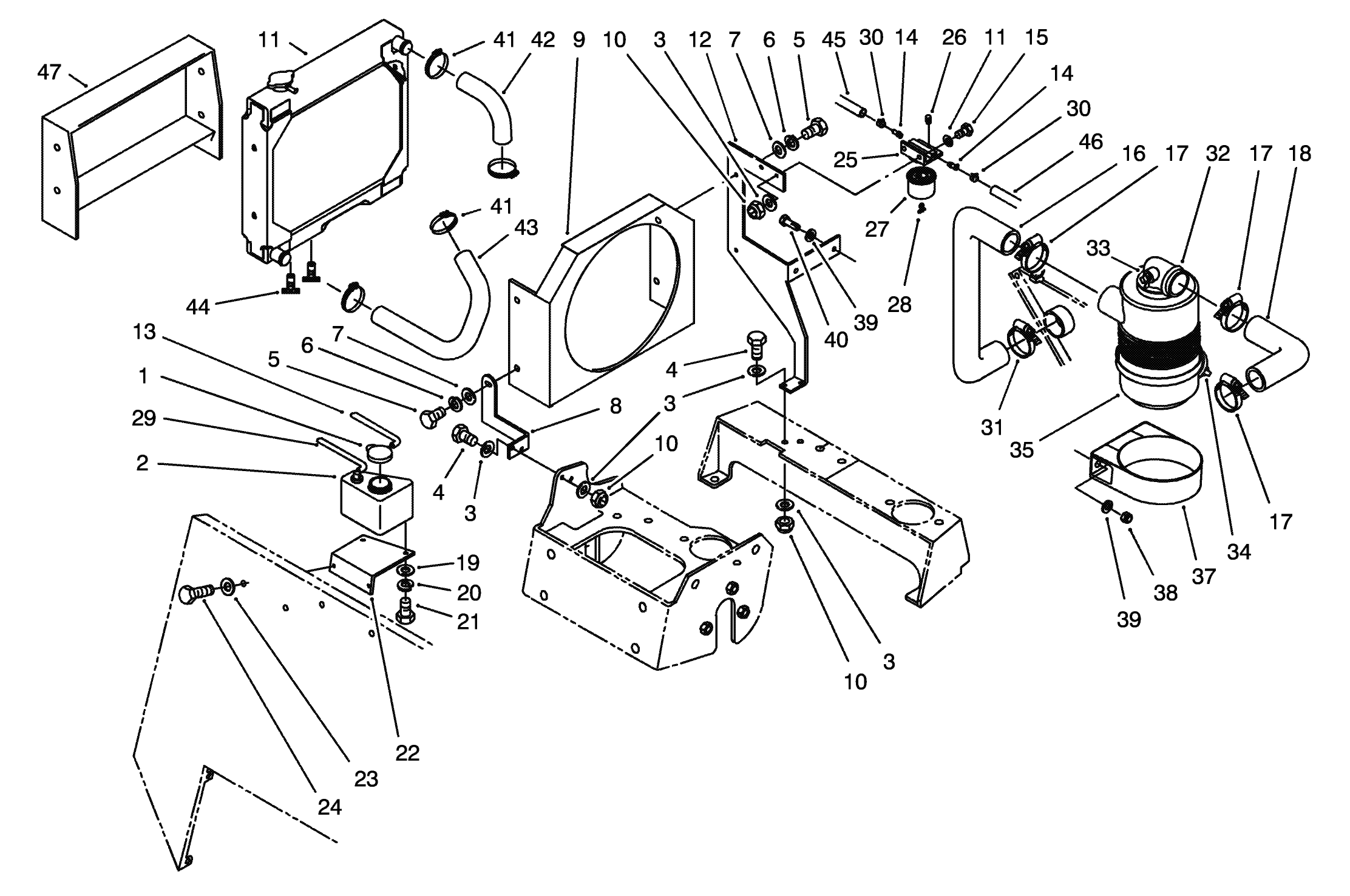 Radiator Shroud and Cooling System