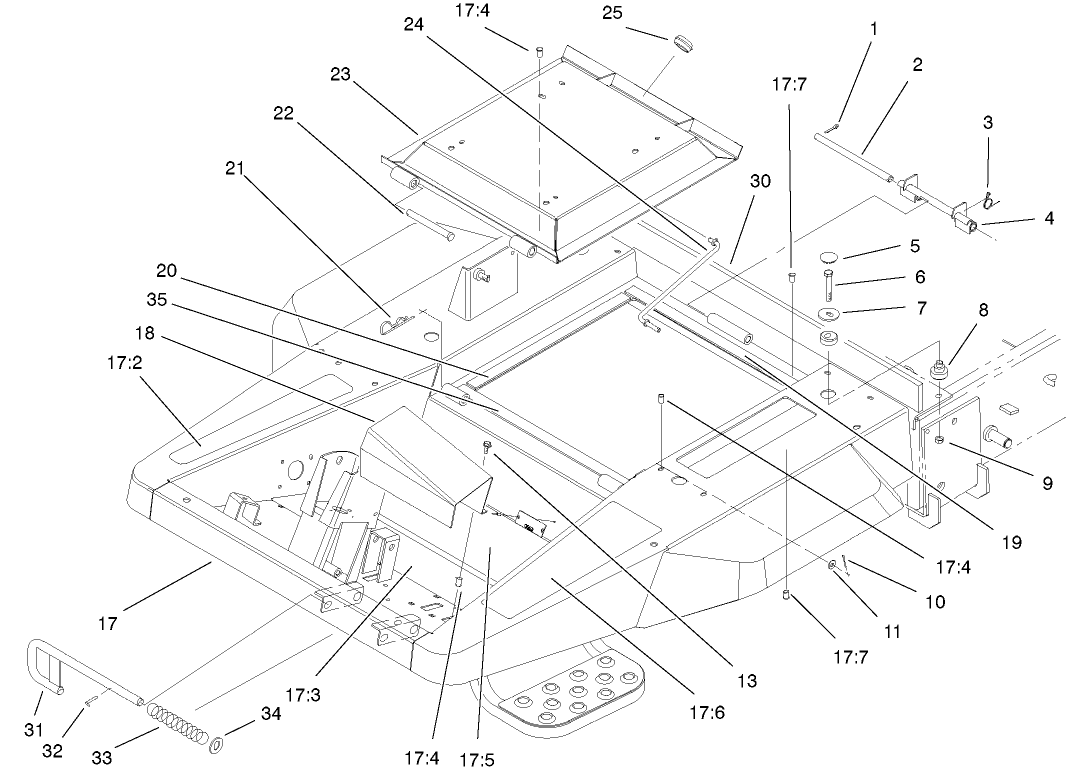 Operator Platform And Seat Base Assembly